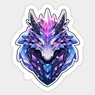 Pastel Crystal Cute Dragon Sticker